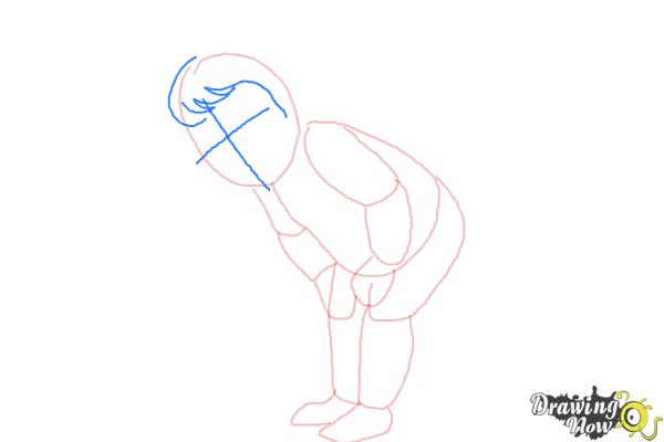 How to Draw Baby Krishna Iskcon - Step 5