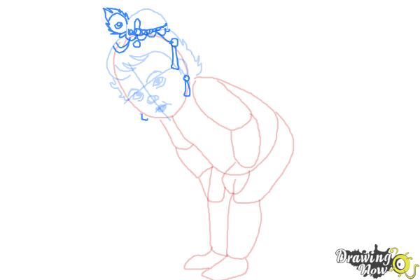 How to Draw Baby Krishna Iskcon - Step 8