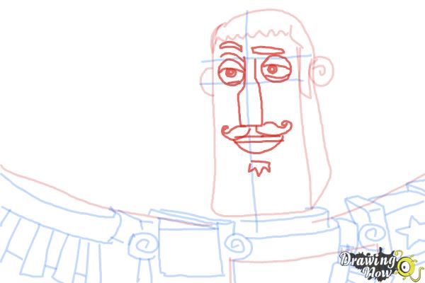 How to Draw Joaquin from The Book Of Life - Step 8