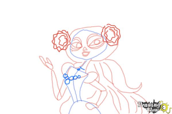 How to Draw La Muerte from The Book of Life - Step 7