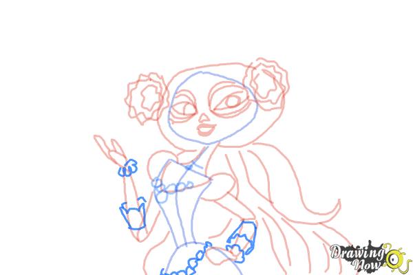 How to Draw La Muerte from The Book of Life - Step 8
