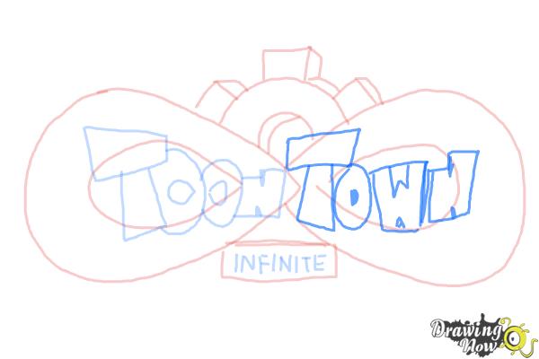 How to Draw Toontown Infinite Logo - Step 9