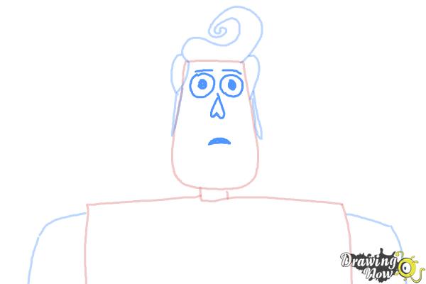 How to Draw Manolo from The Book Of Life - Step 4 How to Draw Manolo from The Book Of Life - Step 4