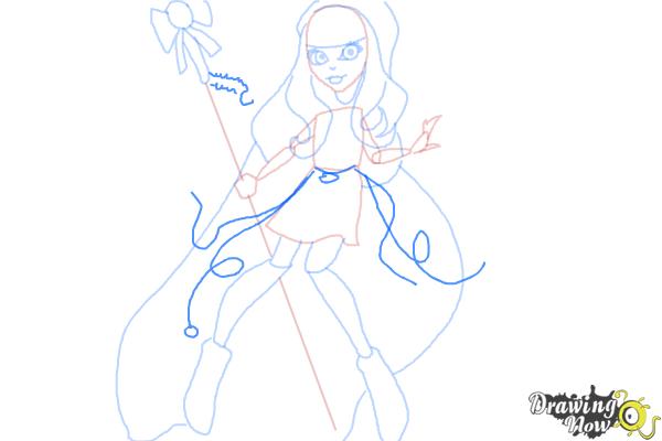 How to Draw River Styxx from Monster High - Step 8