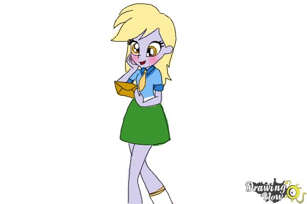 How to Draw Derpy from My Little Pony Equestria Girls - Step 10