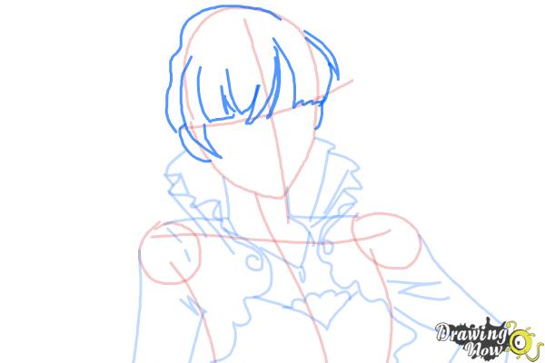 How to Draw Weiss Schnee from Rwby - Step 6