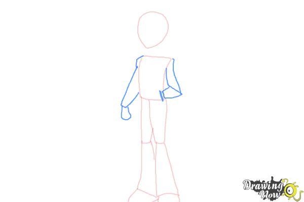 How to Draw Flash Sentry from My Little Pony Equestria Girls - Step 3