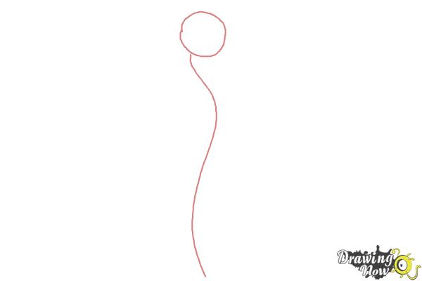 How to Draw Gardevoir from Pokemon - Step 1 How to Draw Gardevoir from Pokemon - Step 1