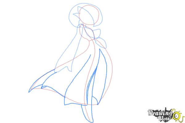 How to Draw Gardevoir from Pokemon - Step 6