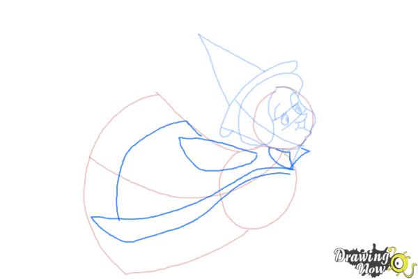 How to Draw Fauna from Sleeping Beauty - Step 6