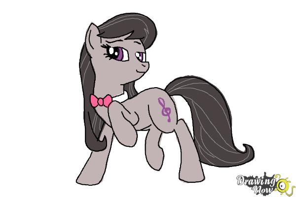 How to Draw Octavia, Octavia Melody from My Little Pony Friendship Is Magic - Step 9