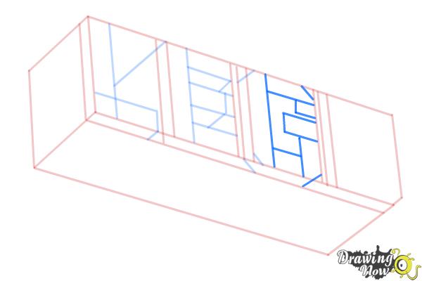 How to Draw The Lego Movie Logo - Step 5