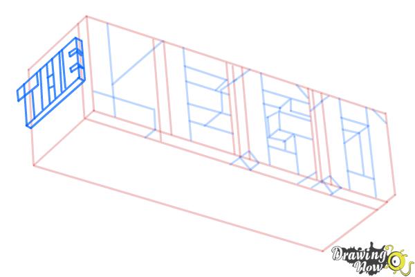 How to Draw The Lego Movie Logo - Step 7