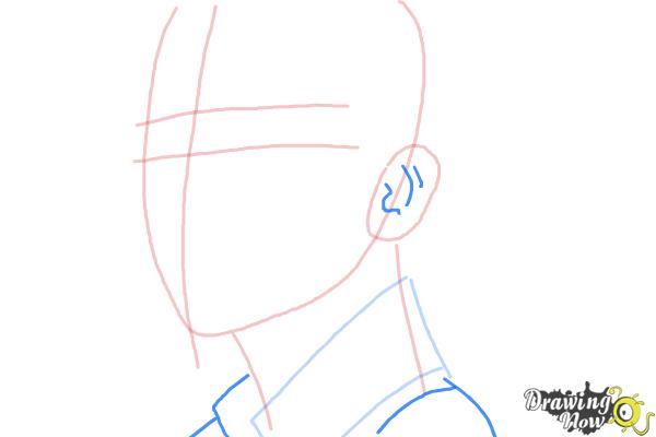 How to Draw Byun Baek Hyun from (Exo-K) - Step 5