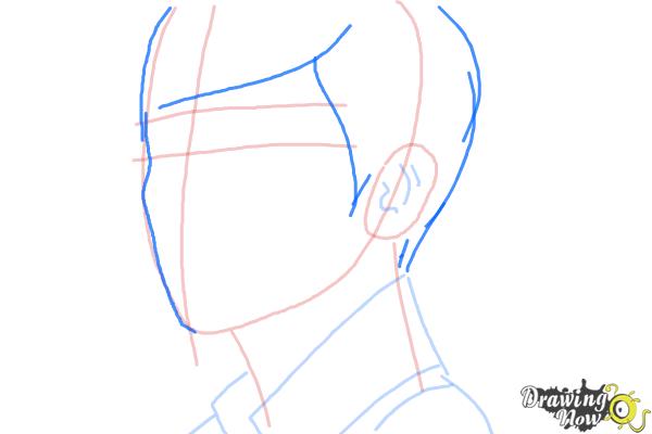 How to Draw Byun Baek Hyun from (Exo-K) - Step 6