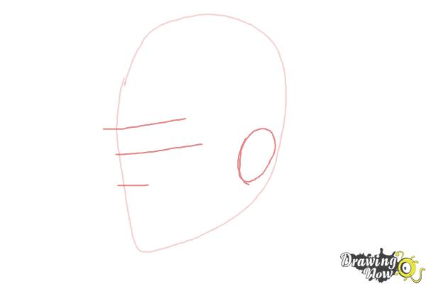 How to Draw Justin Bieber 2014 - Step 2