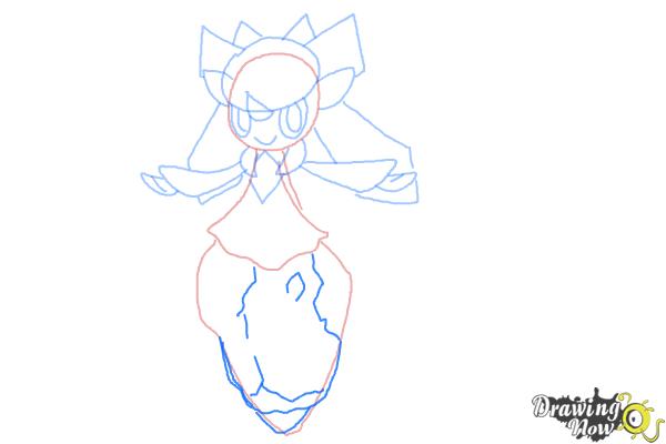 How to Draw Diancie from Pokemon X