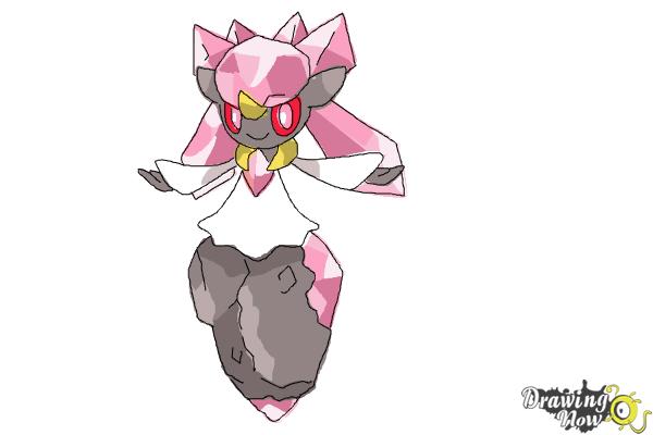 How to Draw Diancie from Pokemon X