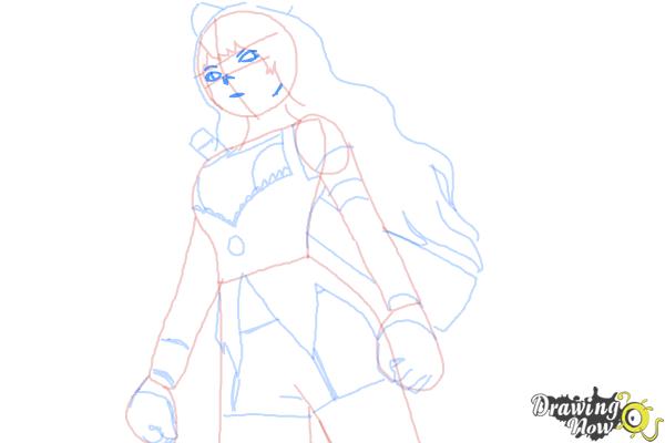 How to Draw Blake Belladonna from Rwby - Step 8