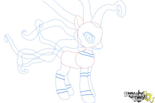 How to Draw Mane-Iac Mayhem from My Little Pony Equestria Girls - Step 9 How to Draw Mane-Iac Mayhem from My Little Pony Equestria Girls - Step 9