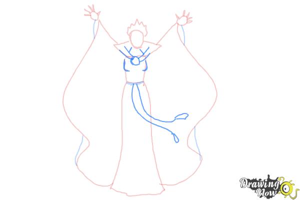 How to Draw Evil Queen, Disney Villain - Step 5