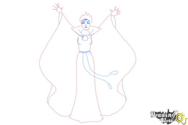 How to Draw Evil Queen, Disney Villain - Step 6