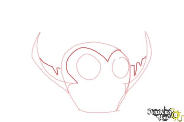 How to Draw Angry Bird Gale from Angry Birds Stella - Step 4