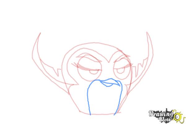 How to Draw Angry Bird Gale from Angry Birds Stella - Step 6