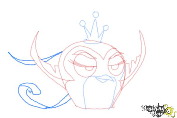 How to Draw Angry Bird Gale from Angry Birds Stella - Step 8