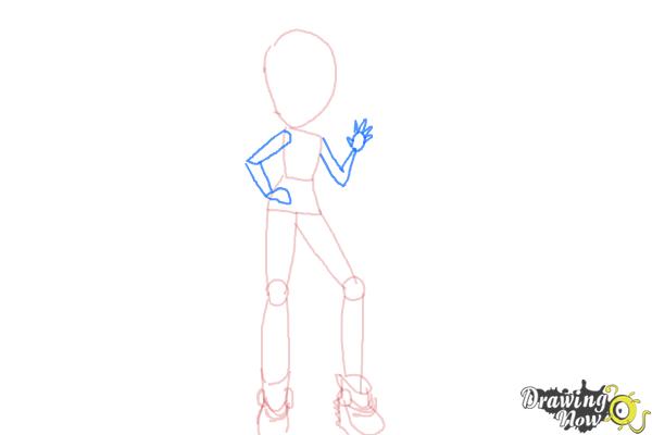 How to Draw Violet Blurr from My Little Pony Equestria Girls - Step 6