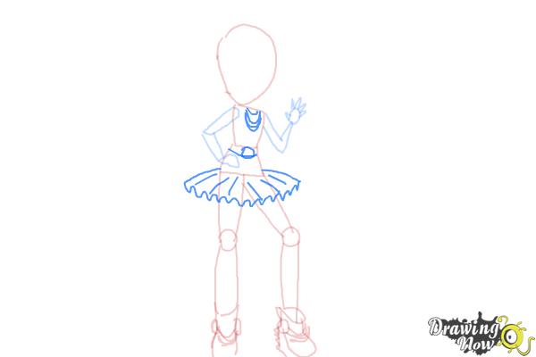 How to Draw Violet Blurr from My Little Pony Equestria Girls - Step 7 How to Draw Violet Blurr from My Little Pony Equestria Girls - Step 7