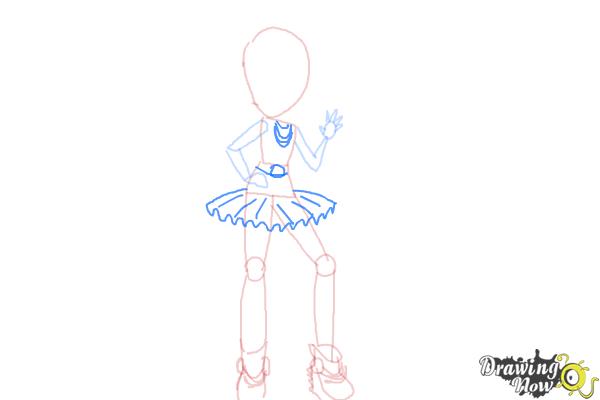 How to Draw Violet Blurr from My Little Pony Equestria Girls - Step 7