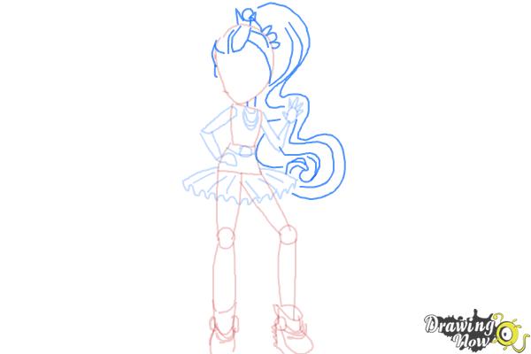 How to Draw Violet Blurr from My Little Pony Equestria Girls - Step 8