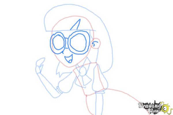 How to Draw Photo Finish from My Little Pony Equestria Girls - Step 8