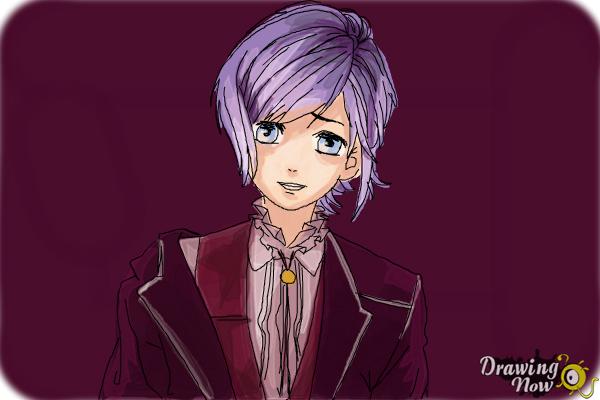 How to Draw Kanato Sakamaki Diabolik Lovers - Step 11