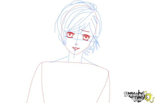 How to Draw Kanato Sakamaki Diabolik Lovers - Step 6