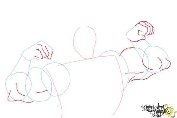 How to Draw Gaston, Disney Villain - Step 5