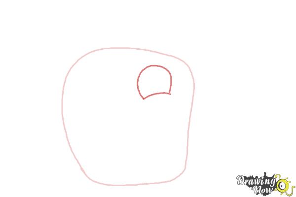 How to Draw Angry Bird Poppy from Angry Birds Stella - Step 2