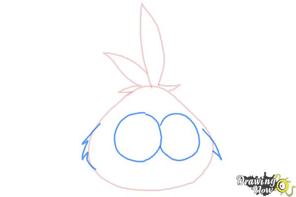 How to Draw Angry Bird Luca from Angry Birds Stella - Step 3