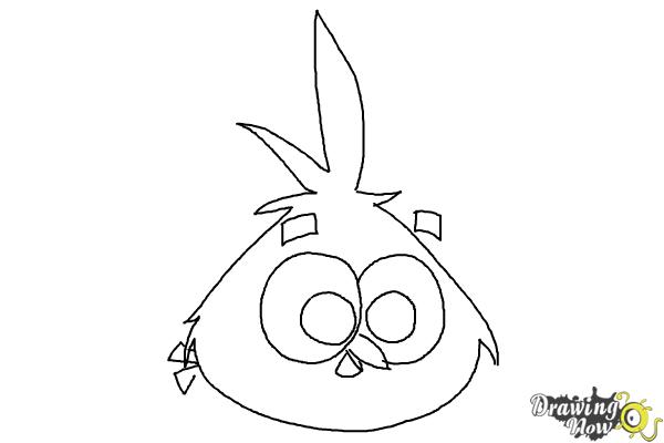 How to Draw Angry Bird Luca from Angry Birds Stella - Step 7