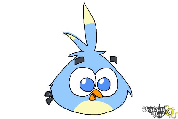 How to Draw Angry Bird Luca from Angry Birds Stella - Step 8