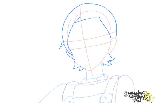 How to Draw Eureka from Eureka Seven - Step 6