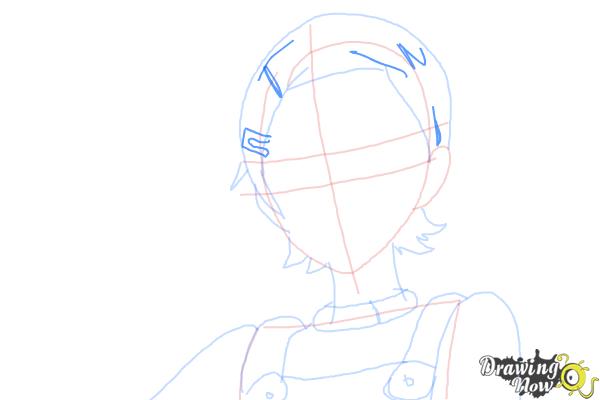 How to Draw Eureka from Eureka Seven - Step 7