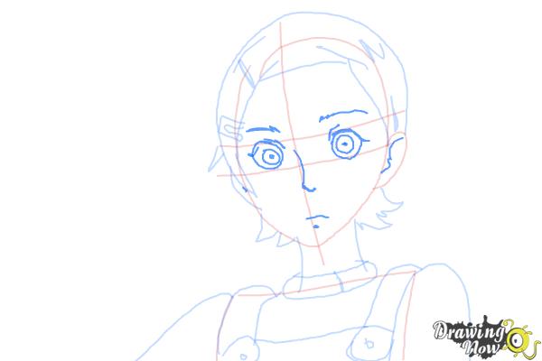 How to Draw Eureka from Eureka Seven - Step 8