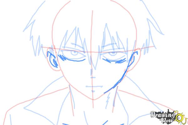 How to Draw Staz Charlie Blood from Blood Lad - Step 7