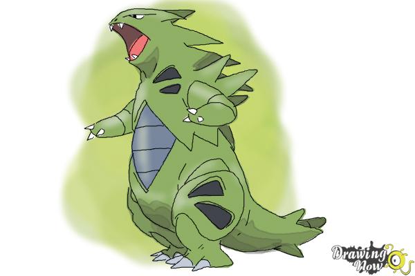 How to Draw Mega Tyranitar from Pokemon X