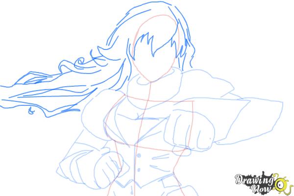 How to Draw Yang Xiao Long from Rwby - Step 7