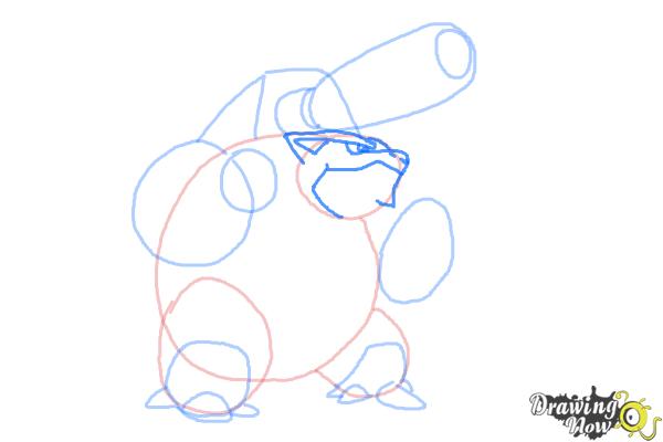 How to Draw Mega Blastoise from Pokemon X