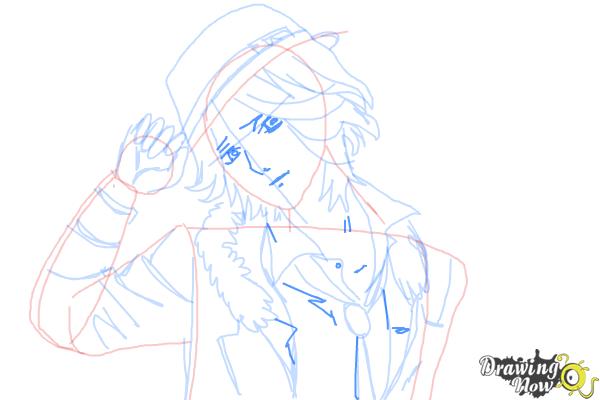 How to Draw Laito Sakamaki Diabolik Lovers - Step 9