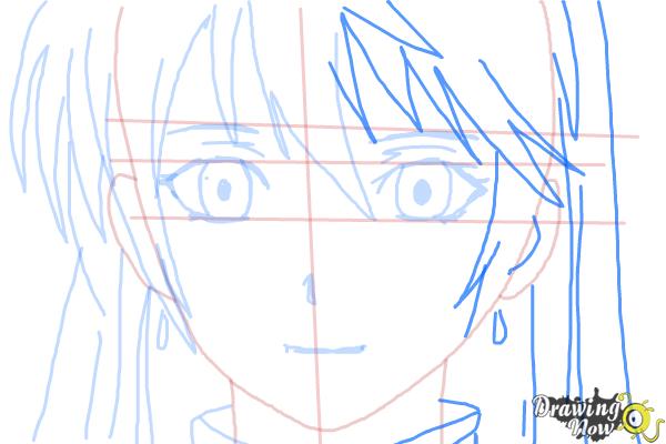 How to Draw Nike Remercier from Soredemo Sekai Wa Utsukushii - Step 7